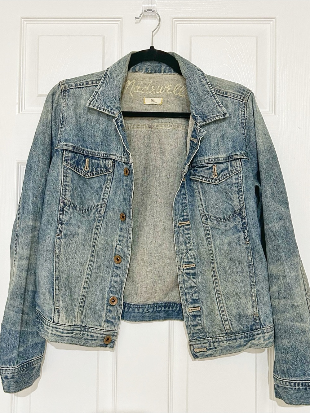 Madewell Light Blue Washed Denim Jacket - Picture 1 of 9